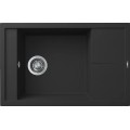 Chiuveta granit Elleci Unico 305, Black K86, 780 x 500 mm, reversibila