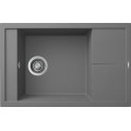 Chiuveta granit Elleci Unico 305, Concrete K99, 780 x 500 mm, reversibila