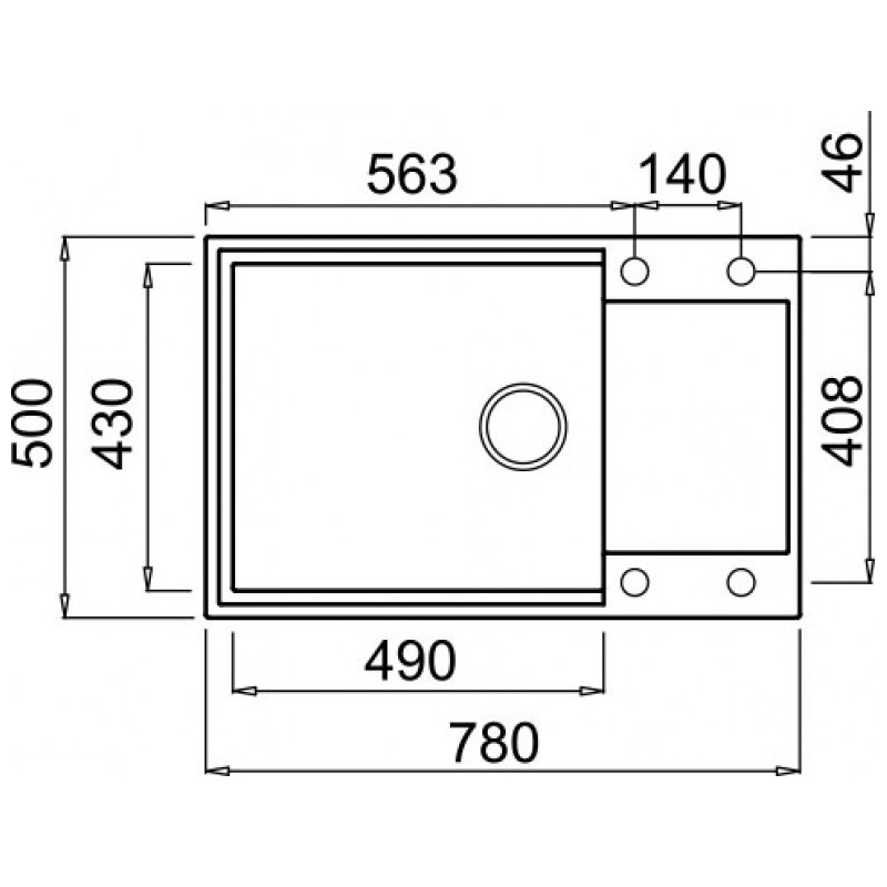Set Elleci chiuveta Easy 310 + Baterie C01, Full Black G40