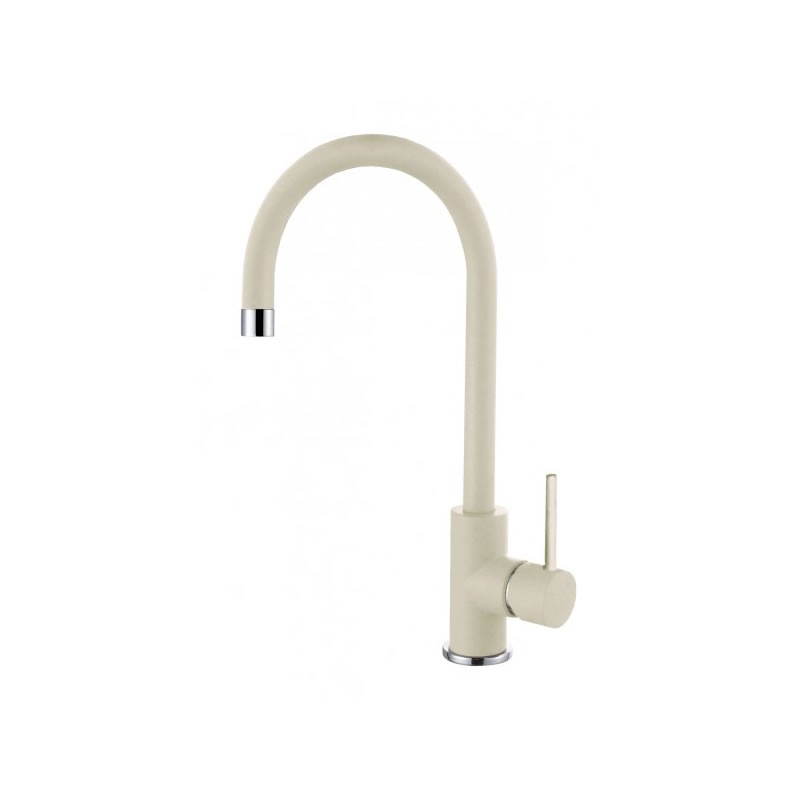 Baterie bucatarie Crolla Ginger, monocomanda, Bianco Antico G62, cartus ceramic