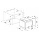 Cuptor cu microunde Elleci Plano MW, 600 x 390 mm, 10 functii, 28l, Aluminium M79