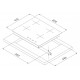 Plita pe gaz La Cottura 60 cm GG6KL43N, 4 arzatoare, gratar fonta, sticla neagra