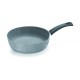 Tigaie adanca Olympia Rocker, 28 cm, multistratificata, aluminiu special pentru alimente, cu particule minerale, gri