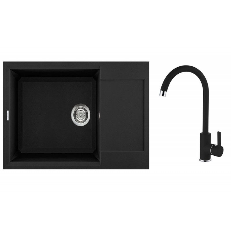 Set Elleci chiuveta Easy 310 + Baterie C01, Full Black G40