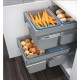Cos de gunoi selectiv Ekotech Tandem 40, 66 l, 3 cosuri 1 x 34 l, 2 x 16 l