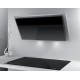 Hota de perete Airforce F162 Black 80 cm, putere de absorbtie 650 mc/h, Sticla neagra / Inox