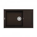 Chiuveta granit Elleci Easy 310, Espresso G78, 780 x 500 mm, cuva reversibila