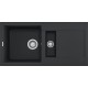 Chiuveta granit Elleci Easy 425, Antracite G59, 860 x 435 mm, cuva reversibila