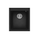 Chiuveta granit Elleci Quadra 100, Full Black G40, 410 x 500 mm